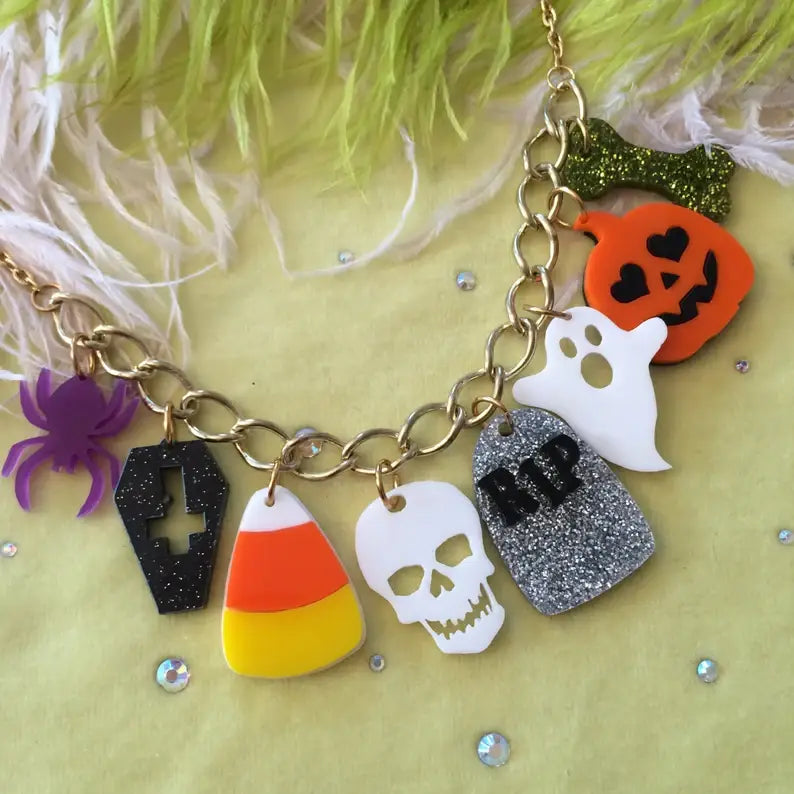 Halloween Charm Necklace-1