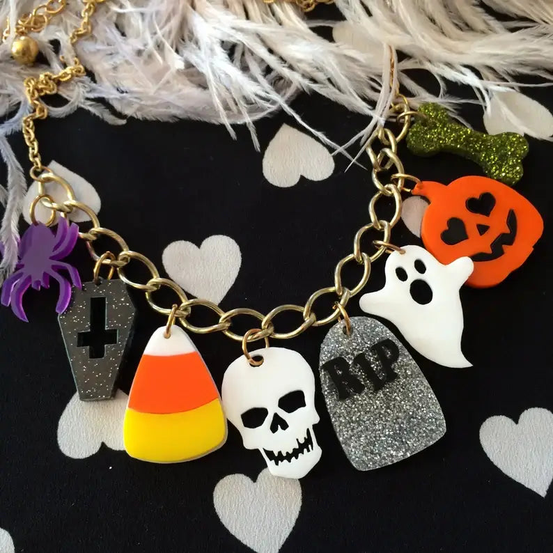 Halloween Charm Necklace-0