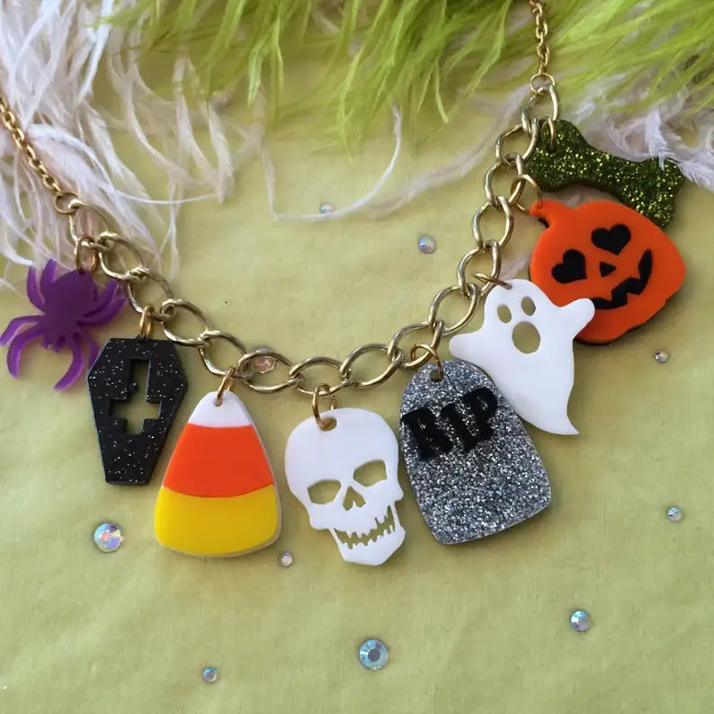 Halloween Charm Necklace-3